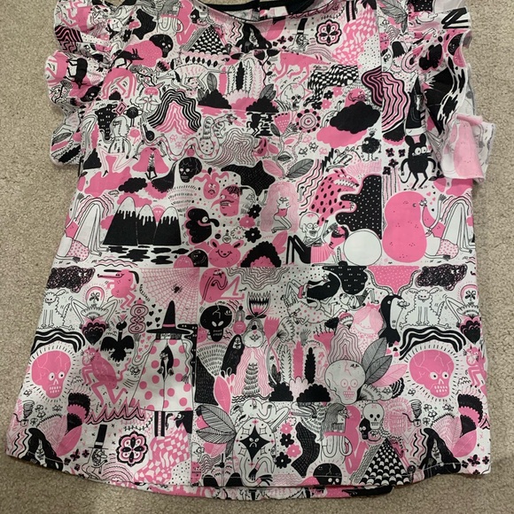 NOOWORKS Ruffle Top Jay Howell RARE!! NWOT size Small - Picture 7 of 8